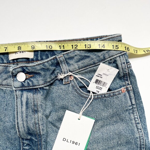 DL1961 Asra Maxi Denim Skirt Aged Mid Size 28 NEW NWT - Picture 8 of 12